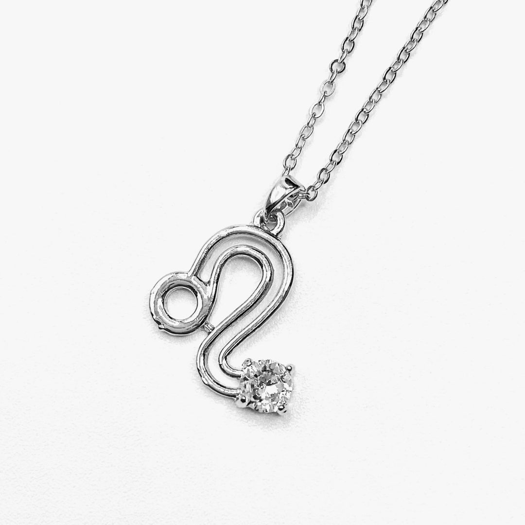 Necklace Charm Zodiac Symbol Silver