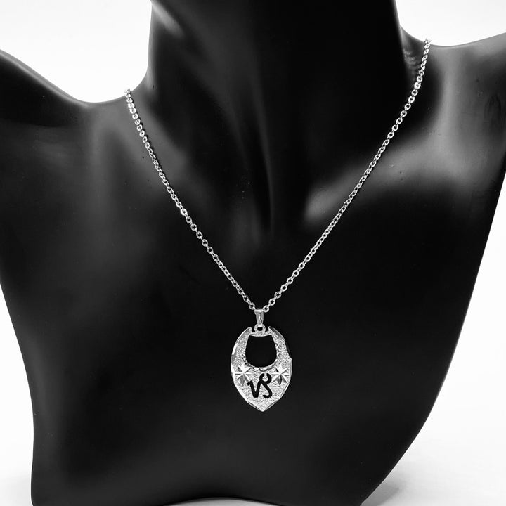 Necklace Zodiac Texture Silver