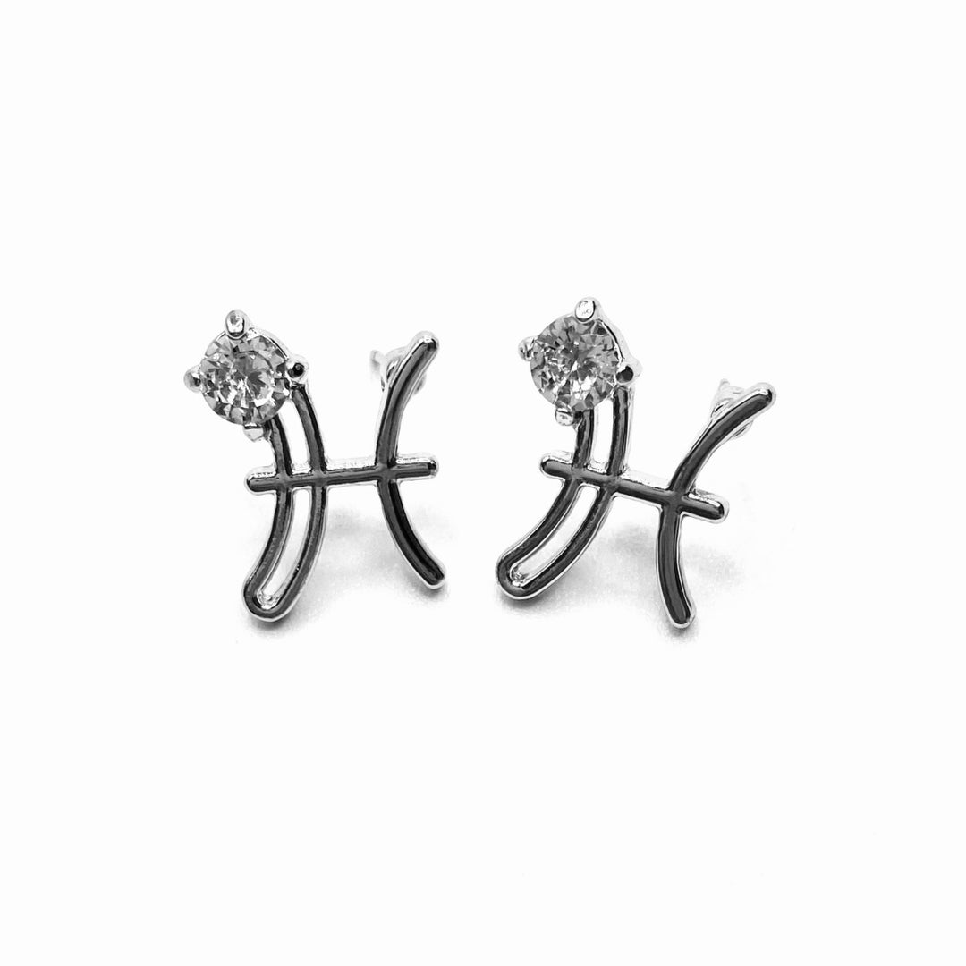 Earring Zodiac Symbol Silver