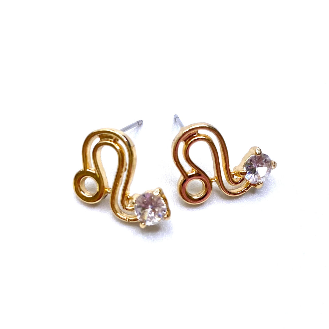 Earring Zodiac Symbol Gold